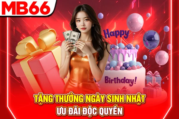 Tặng thưởng ngày sinh nhật - Ưu đãi độc quyền